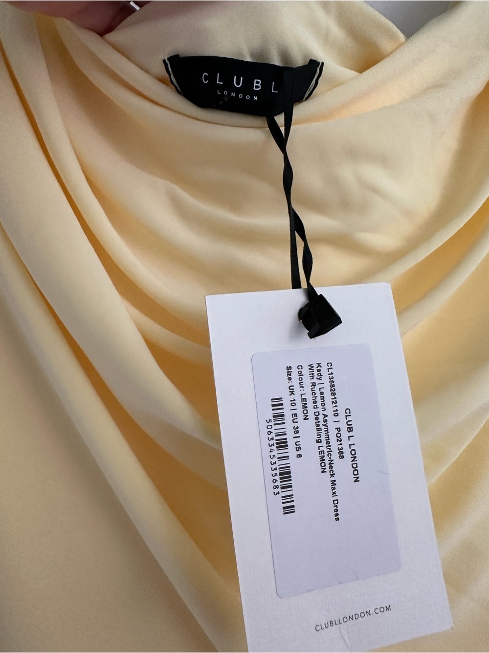 Club L London Kady Dress – Lemon Yellow | NWT | US Size 6 - Picture 8 of 11